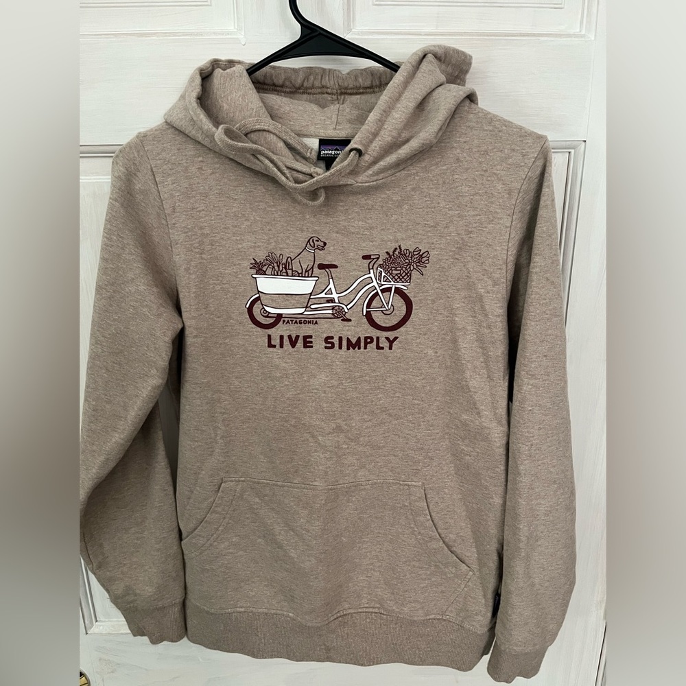 Patagonia hoodie Live Simply Sweatshirt x-small Market Bike Dog